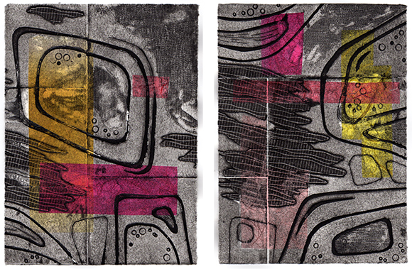 Printing collagraphs: The next stage – Tactual Textiles by Claire