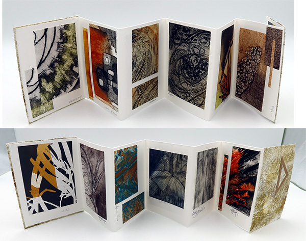 Print group concertina swap – Tactual Textiles by Claire